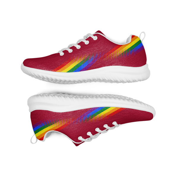 Modern Gay Pride Red Athletic Shoes - Women Sizes