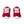Cargar imagen en el visor de la galería, Modern Gay Pride Red Athletic Shoes - Women Sizes
