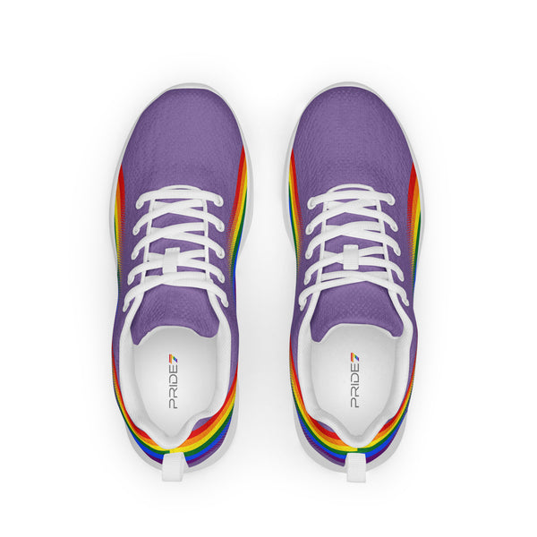 Modern Gay Pride Purple Athletic Shoes - Women Sizes