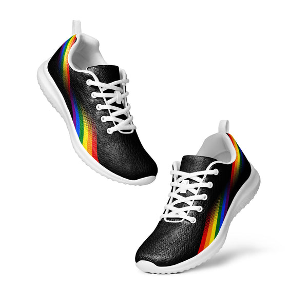 Modern Gay Pride Black Athletic Shoes