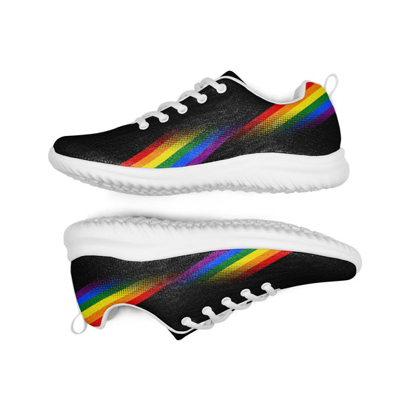 Modern Gay Pride Black Athletic Shoes