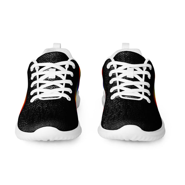 Modern Gay Pride Black Athletic Shoes