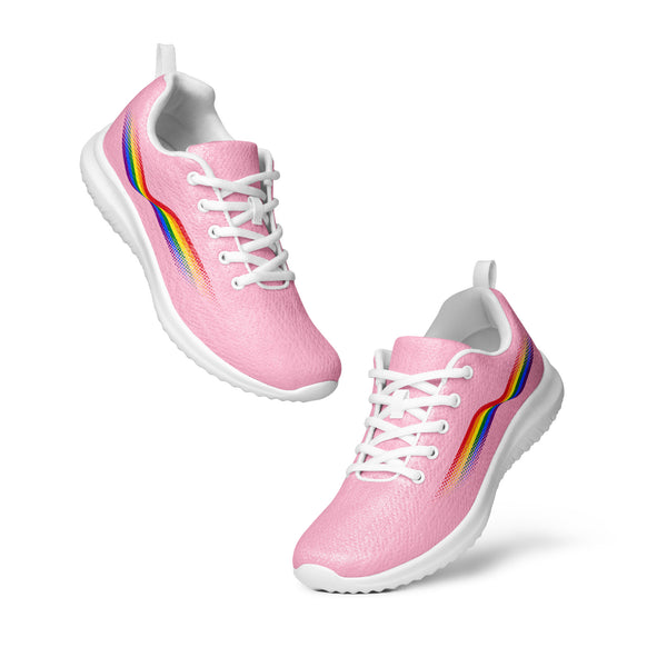 Original Gay Pride Colors Pink Athletic Shoes - Women Sizes