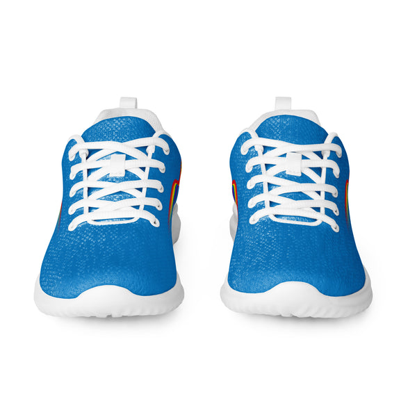 Original Gay Pride Colors Blue Athletic Shoes - Women Sizes