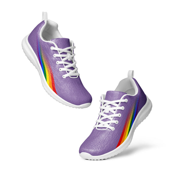 Gay Pride Colors Original Purple Athletic Shoes - Women Sizes