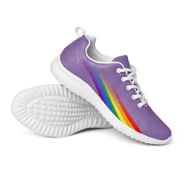 Gay Pride Colors Original Purple Athletic Shoes - Women Sizes