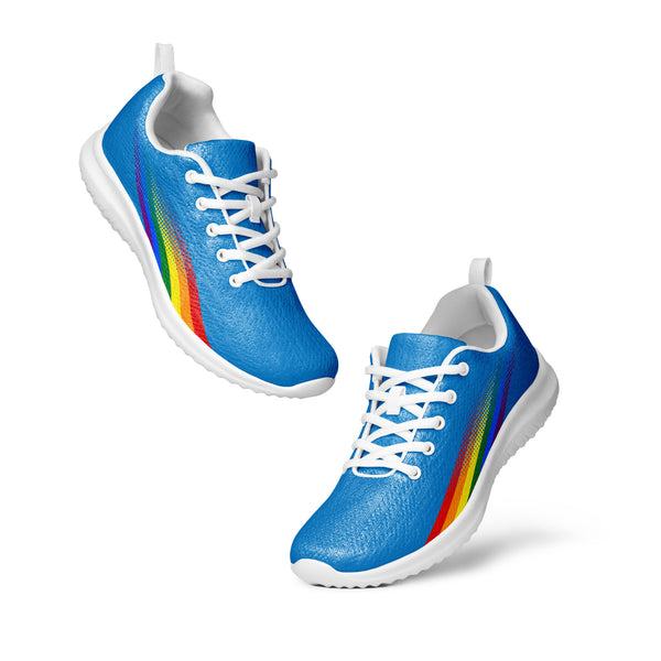 Gay Pride Colors Original Blue Athletic Shoes - Women Sizes