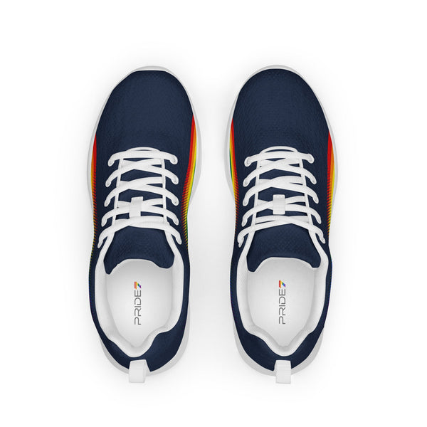 Gay Pride Colors Original Navy Athletic Shoes