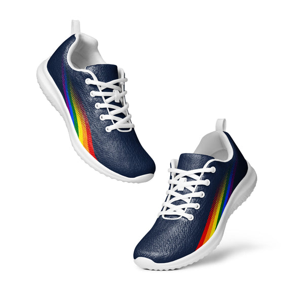 Gay Pride Colors Original Navy Athletic Shoes