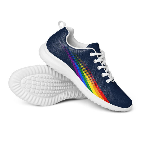 Gay Pride Colors Original Navy Athletic Shoes