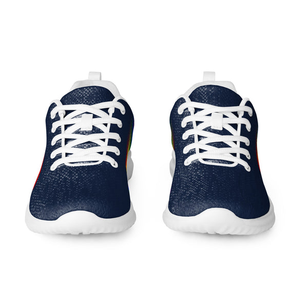 Gay Pride Colors Original Navy Athletic Shoes