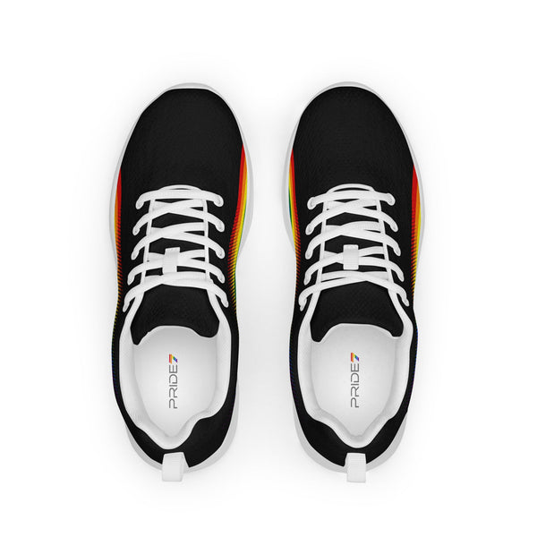 Gay Pride Colors Original Black Athletic Shoes