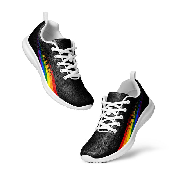 Gay Pride Colors Original Black Athletic Shoes