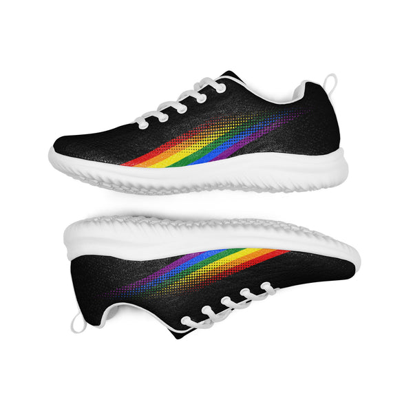 Gay Pride Colors Original Black Athletic Shoes