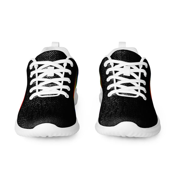 Gay Pride Colors Original Black Athletic Shoes