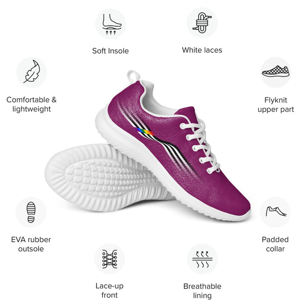 Original Ally Pride Colors Purple Athletic Shoes