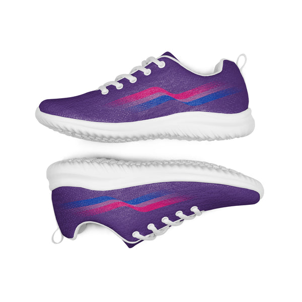 Original Bisexual Pride Colors Purple Athletic Shoes - Women Sizes