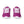 Cargar imagen en el visor de la galería, Original Genderfluid Pride Colors Violet Athletic Shoes - Women Sizes

