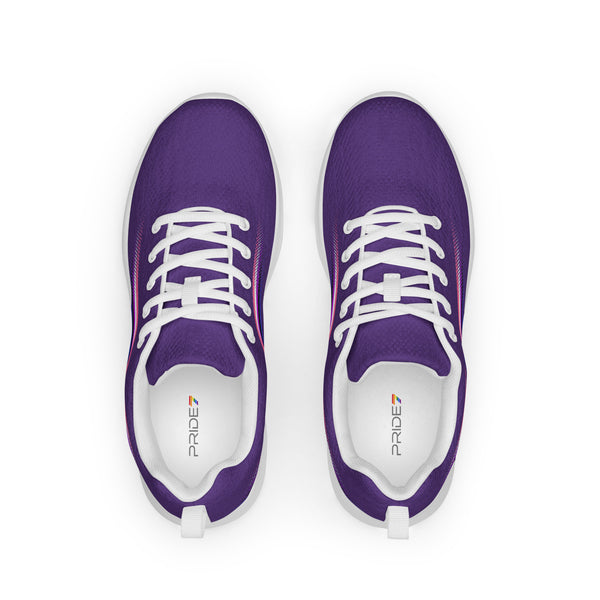 Original Genderfluid Pride Colors Purple Athletic Shoes - Women Sizes