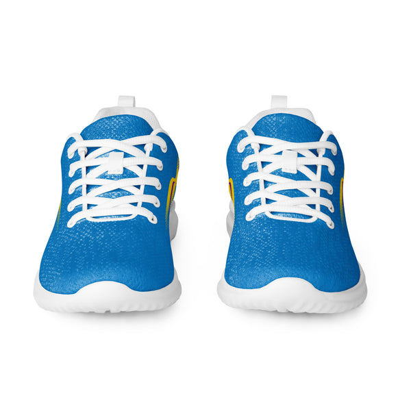 Original Intersex Pride Colors Blue Athletic Shoes - Women Sizes
