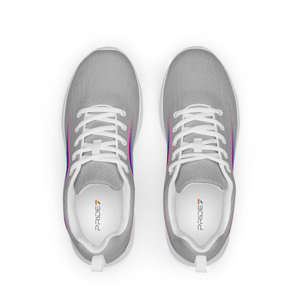 Original Omnisexual Pride Colors Gray Athletic Shoes - Women Sizes