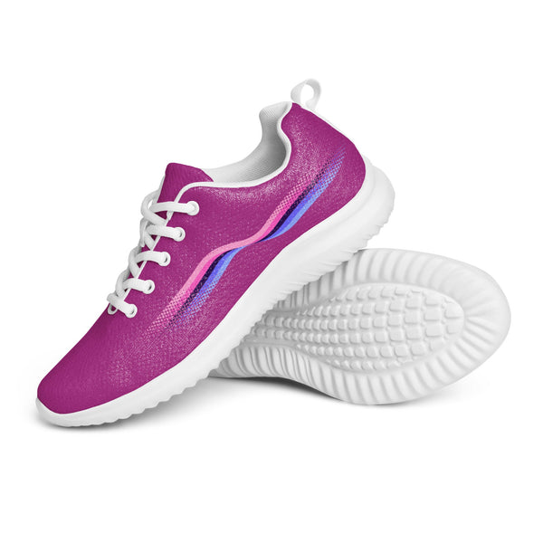 Original Omnisexual Pride Colors Violet Athletic Shoes - Women Sizes