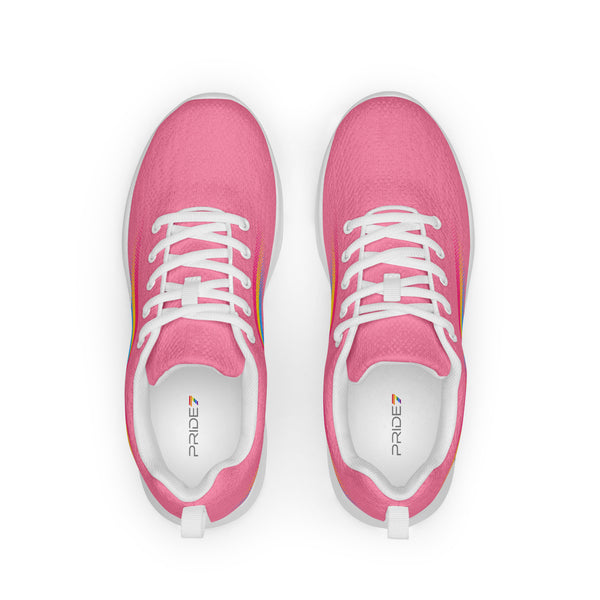 Original Pansexual Pride Colors Pink Athletic Shoes - Women Sizes
