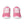 Laden Sie das Bild in den Galerie-Viewer, Original Transgender Pride Colors Pink Athletic Shoes - Women Sizes

