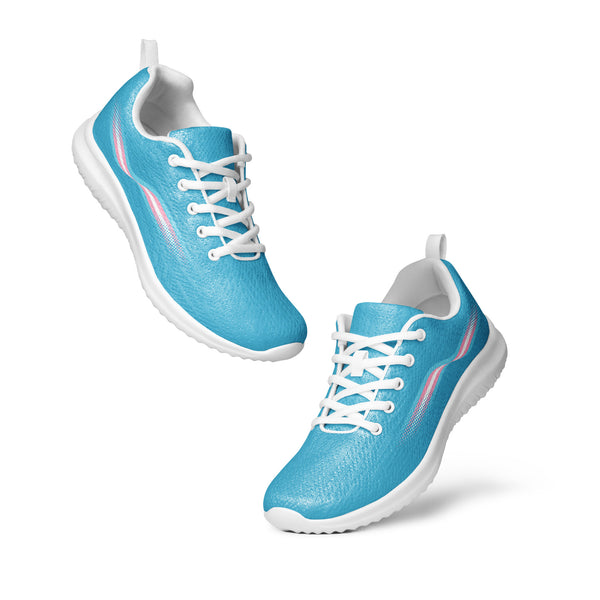 Original Transgender Pride Colors Blue Athletic Shoes - Women Sizes