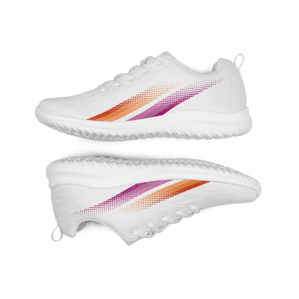 Lesbian Pride Colors Original White Athletic Shoes