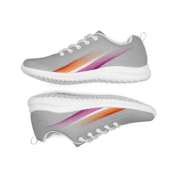Lesbian Pride Colors Original Gray Athletic Shoes