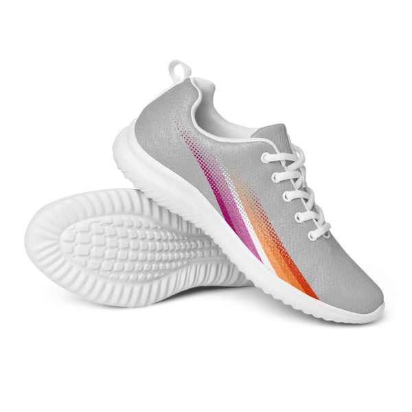 Lesbian Pride Colors Original Gray Athletic Shoes