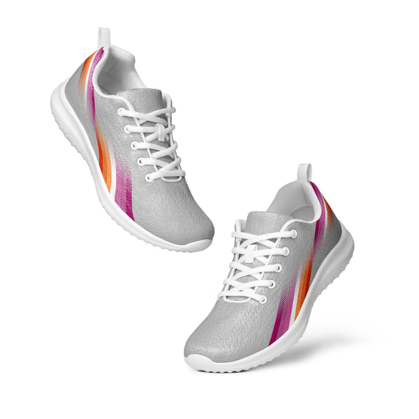 Modern Lesbian Pride Gray Athletic Shoes