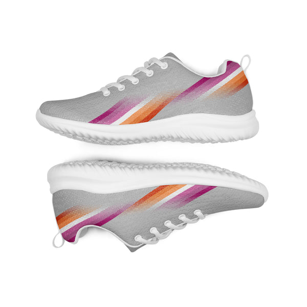 Modern Lesbian Pride Gray Athletic Shoes
