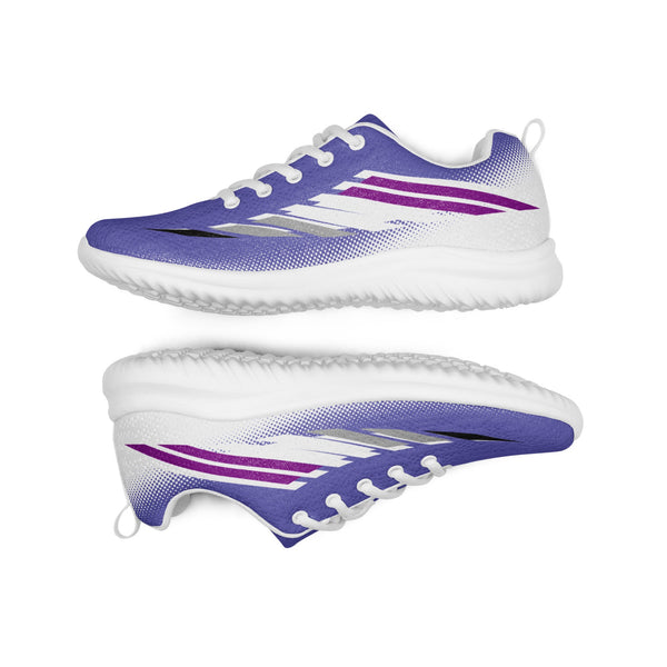 Asexual Pride Modern Blue Athletic Shoes