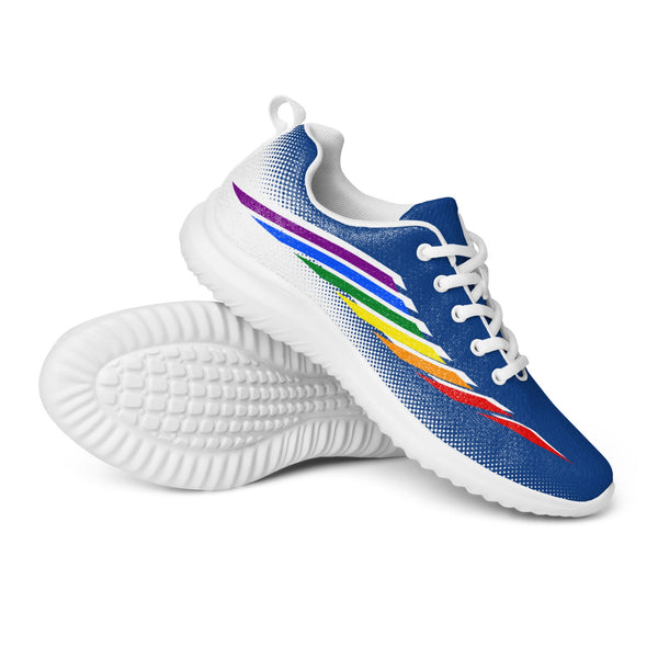 Gay Pride Modern Blue Athletic Shoes