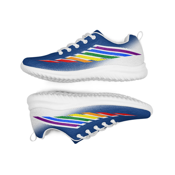 Gay Pride Modern Blue Athletic Shoes