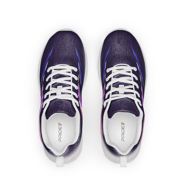 Genderfluid Pride Modern Navy Athletic Shoes