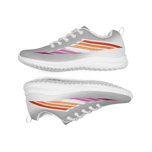 Lesbian Pride Modern Gray Athletic Shoes