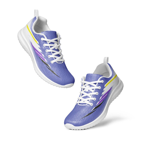 Non-Binary Pride Modern Blue Athletic Shoes