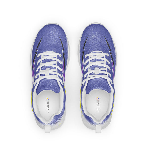 Non-Binary Pride Modern Blue Athletic Shoes