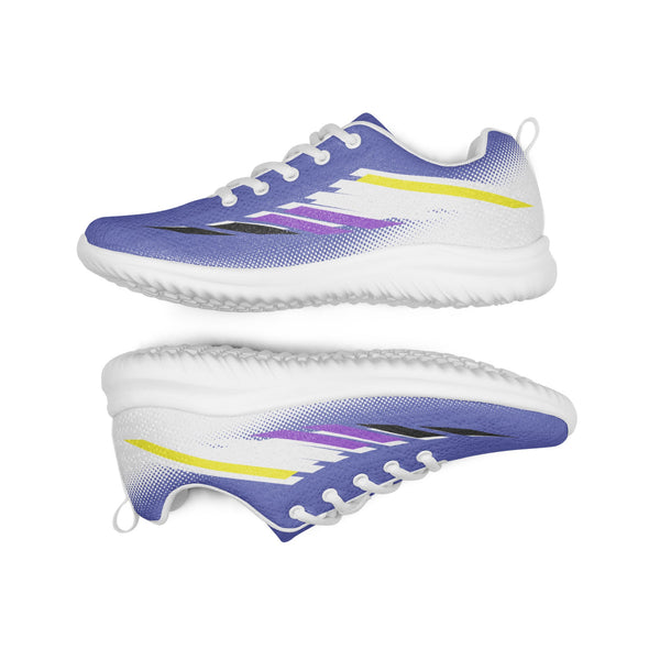 Non-Binary Pride Modern Blue Athletic Shoes