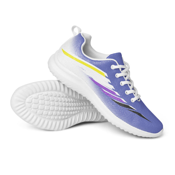 Non-Binary Pride Modern Blue Athletic Shoes