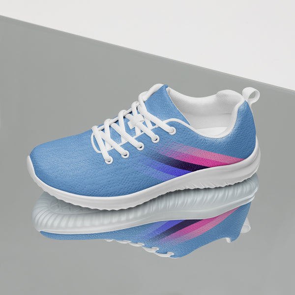 Omnisexual Pride Colors Modern Blue Athletic Shoes - Women Sizes