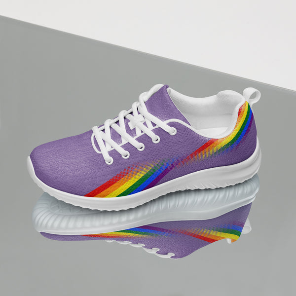 Modern Gay Pride Purple Athletic Shoes - Women Sizes