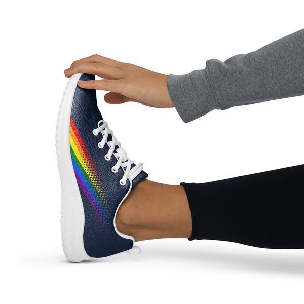 Gay Pride Colors Original Navy Athletic Shoes