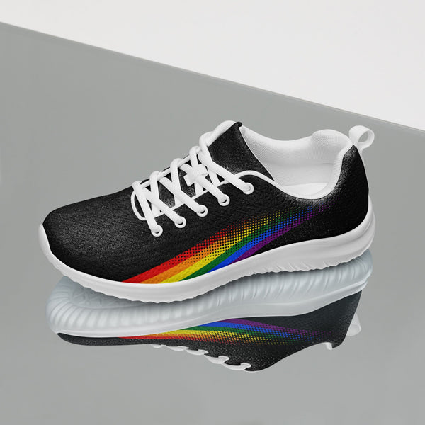 Gay Pride Colors Original Black Athletic Shoes