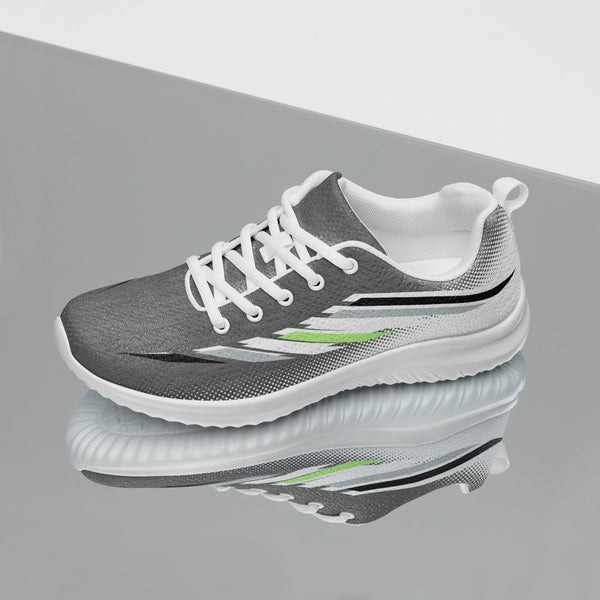 Agender Pride Modern Gray Athletic Shoes