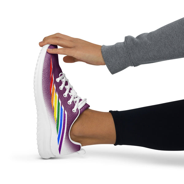 Gay Pride Modern Purple Athletic Shoes