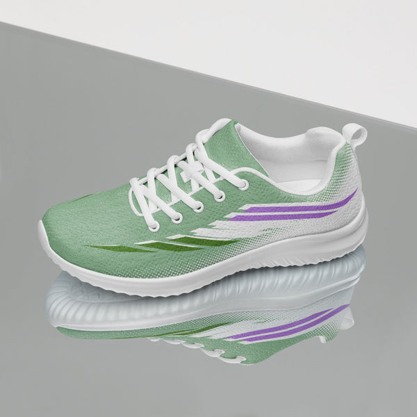 Genderqueer Pride Modern Green Athletic Shoes